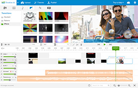 WeVideo Advanced Timeline mode